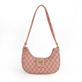Chelsea Checkered Pink Shoulder Bag